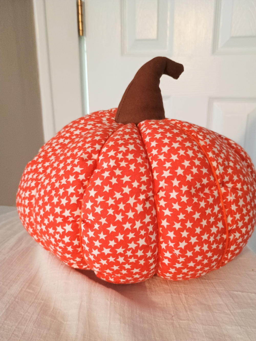 🍂 FALL VIBES 🍂 Handmade Pumpkin Pillow, Kitschy, Rustic Farmhouse, Farm Core